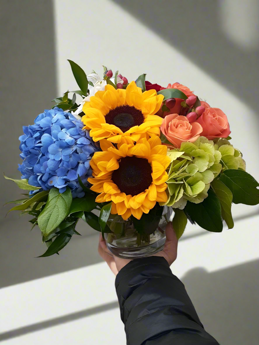 sunflowers vase