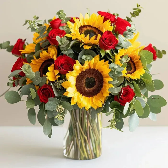 same day flowers sunflowers roses dallas tx